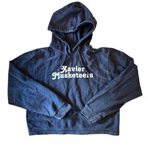 Pressbox by Royce Apparel Xavier Musketeers Heavy Corduroy Hooded Sweatshirt M